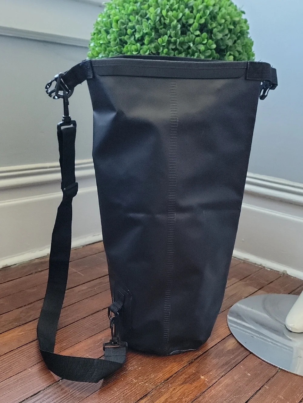 BYLT Basics Black Roll-Top Duffel Sling